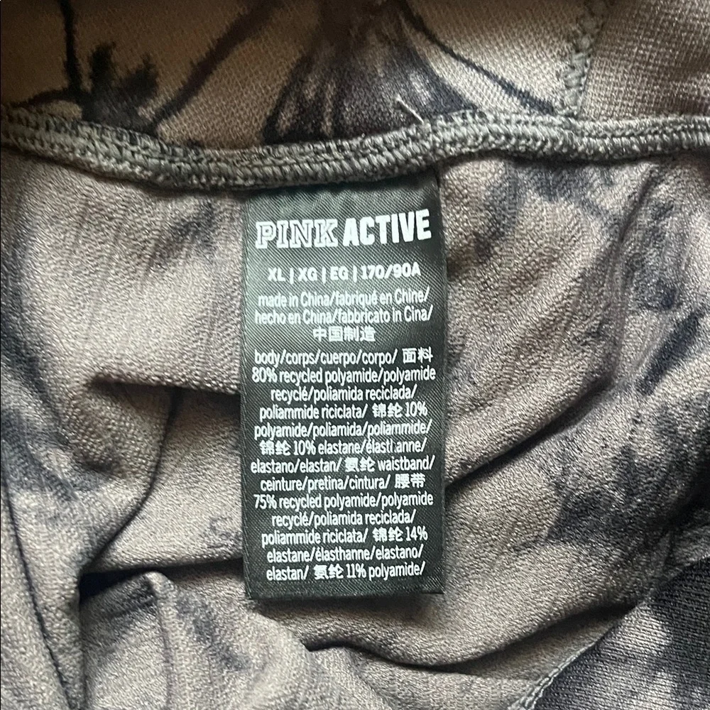 Victoria’s Secret PINK Active Tie-Dye Ribbed Crop Top and Leggings Matching Set - Picture 5 of 5